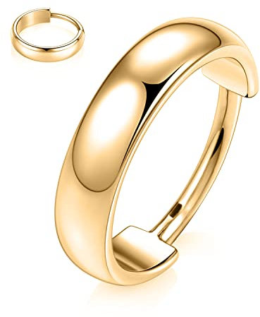 hengkaixuan 18G Huggie-Ohrringe, Gold, aufklappbarer Segmentring, Conch, Hoop, Knorpelohrring, Lobe-Ohrring, Ohrpiercing-Schmuck mit nach außen gerichteter, breiter gewölbter Oberfläche, 12 mm