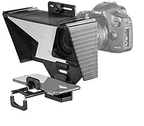 Generic Tragbare Teleprompter verwendet für Video Live Streaming Smartphone Tablet DSLR Kamera Teleprompter Kit Professionelles Tool zum Auffordern der Blogger-Zeilen mit Fernbedienung (Color : O)
