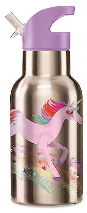 CROCODILE CREEK Borraccia in acciaio inox con unicorno, 382,7 g, 1 EA