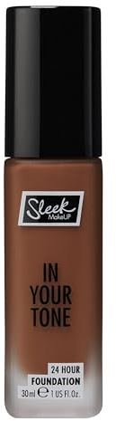Sleek MakeUP In Your Tone 24 Hour Foundation, Medium Buildable Coverage in 30 Shades, Semi-Matte Flawless Finish, 11C, 30ml