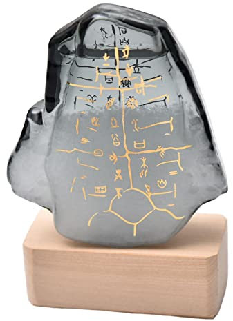 Povanjer Wettervorhersage Glas, Oracle Storm Glass Wettervorhersage, Kreative Wetterstation mit Holzsockel, Globus-Kristallwettervorhersage für Heimdekoration