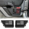 MAIKER Lot de 2 boîtes de rangement en métal pour porte arrière latérale pour Jeep Wrangler JK 4 portes 2007 à 2018 (noir)