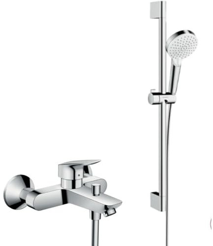 Hansgrohe Ensemble Douche Crometta + Mitigeur Bain Douche Logis