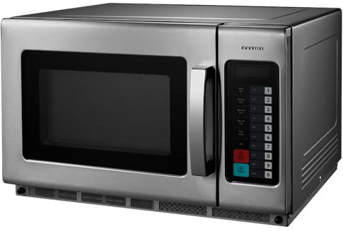 Infiniton Microondas profesional MPW-D34DF, 34L, 100 Programas, 2100W, Dual cooking, Acabado interior y exterior Inox, Panel digital, apertura puerta a izquierdas