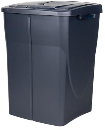 Cofan Cubo de basura gris para desechos en general | Capacidad de 15, 25 o 45 L | Tres Medidas (45 L)