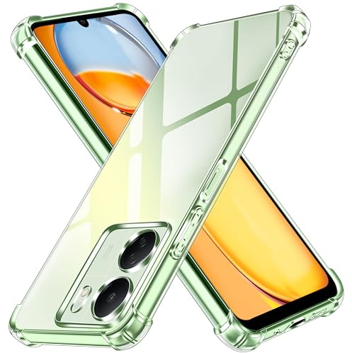 ivoler Klar Silikon Hülle für Xiaomi Redmi 13C / Poco C65 mit Stoßfest Schutzecken, Dünne Weiche Transparent Schutzhülle Flexible TPU Durchsichtige Handyhülle Kratzfest Case Cover