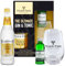 Fever Tree Gin Gift Set - Ultimate Indian Tonic Water 20cl, Dry Gin 5cl Miniature Alcohol Bottles & Branded Glass Gin Gift Set for Birthday Gifts, Christmas Gifts for Women, Stocking Fillers