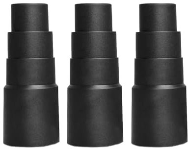LIANRISES 3pcs Dust Extractor Hose Adaptor Vacuum Hose Adapter Vacuum Cleaner Attachments PVC Black