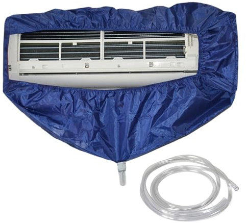 Split Air Conditioner Cleaning Cover,Mini Split Cleaning Kit Mini Split Cleaning Bag with 8.2 Ft Water Pipe Air Conditioner Cleaning Kit Waterproof Dust Washing Ac Cleaning Kit Protector Bag M