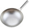 SGKOMN Wok in Titanio Puro, Padella Antiaderente Non Rivestita Padella per Uso Domestico Pentola a Gas con Fondo Tondo in Titanio Regalo 32-38 cm(30cm)