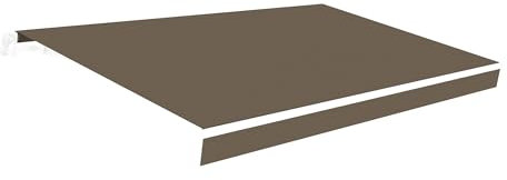 Smartsun - Lona para Toldo de 4x2,5m Topo Poliéster 280 gr/m2 – Resistente al Agua – Protección UV – 383x250cm – Malla Sombreo - Tela Enrollable Repuesto para Toldos