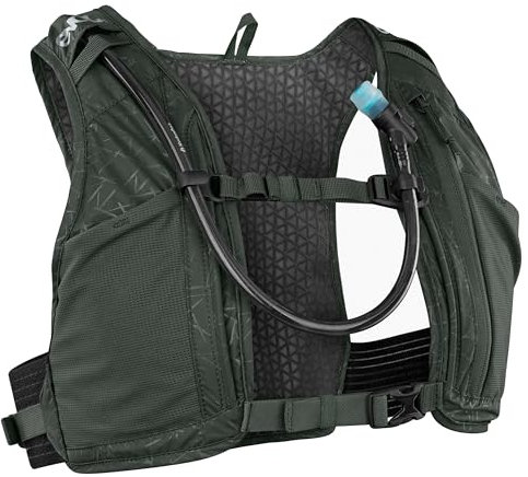EVOC Hydro PRO 1,5 + 1,5l Hydration Bladder Trinkrucksack, Rucksack ( Backpack, Wanderrucksack mit Brustgurt-Taschen), Dark Olive