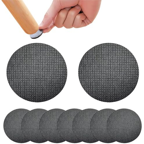 Qrity 12 Pezzi Cuscinetti per Mobili, Cuscinetti Antiscivolo Silicone, Protezioni per Pavimenti per Mobili, Rotondo, 60MM