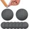 Qrity 12 Stück Möbelgleiter Anti Rutsch Pad, Schwarz Pad, Anti Rutsch Möbelstopper Selbstklebend, Runde, Silikonpads 60MM