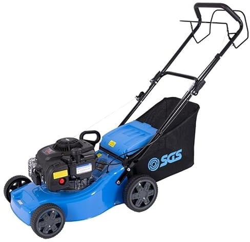 SGS Petrol Self-Propelled Push Lawn Mower 41 cm, Rotary 125cc 4-Stroke Lawnmower