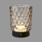 BRILONER - LED Tischlampe kabellos IP44 mit Glaskorpus, Touchdimmbar in Stufen, Akku & Lichtquelle tauschbar, Nachttischlampe, Dekolampe, Akku Tischleuchte, Wohnzimmer, Kinderzimmer, 15x11 cm, Grau