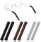 Aiyorse Soft Knitting Cotton Glasses Ear Cushion, Anti-Slip Elastic Comfort Eyeglasses Temple Tips Sleeves Glasses Ear Grip for Glass Sunglasses- Eye Glass Ears Cushions(Black+Brown+Grey)