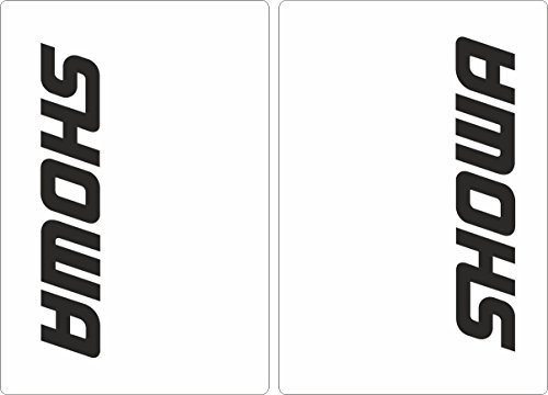 Upper Fork Decal Stickers Graphic Set Compatible with SHOWA Suspension - Fit All Dirt Bikes - Adhesive Vinyl White (Matte)