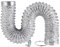 Flexibel Luftleitungen Rohr Ventilationsschlauch Hitzebeständiger Schlauch Lüftungsschlauch Flexibel mit Stahlspirale für Klimagerät, Wäschetrockner, Dunstabzugshaube, Küchenabzug(5m,150mm)