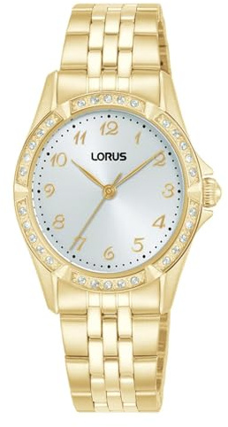 Lorus Damen Uhr klassisch Edelstahl Gold