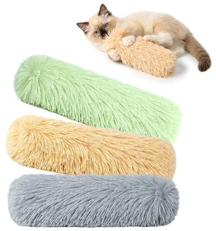 Tupenofif Cuscini Giocattolo per Gatti con Catnip e Valeriana, Giochi Interattivi in Peluche per Gatti e Gattini da Interno, Set da 3 per Promuovere Il Movimento e Il Mordicchiamento
