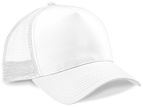 Beechfield Trucker Cap in White Weiß