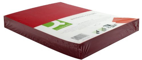 Q-Connect KF00499 Kartondeckel, 250 g/qm, 100 Stück rot