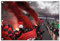 Ultras Nürnberg Fans Bild auf PVC Plane/PVC Banner inkl Ösen, Maße: 120x80 cm