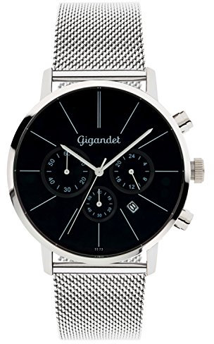 Gigandet Minimalism Herren-Armbanduhr Chronograph Quarz Analog mit Metallarmband G32-006