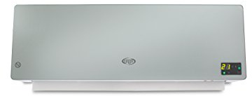 Argo Chic Silver Termoventilatore Ceramico a Parete, Standard, Argento