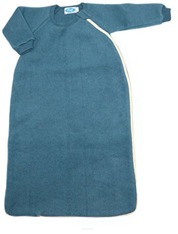 Reiff - Fleeceschlafsack mit Arm 74/80 in pazifik - erstellt von Wollbody®