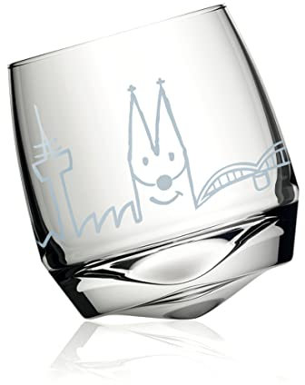 Unbekannt Witziges Wackelglas ~ Agrippina ~ Wasserglas Trinkglas Glas Skyline Köln kölsch