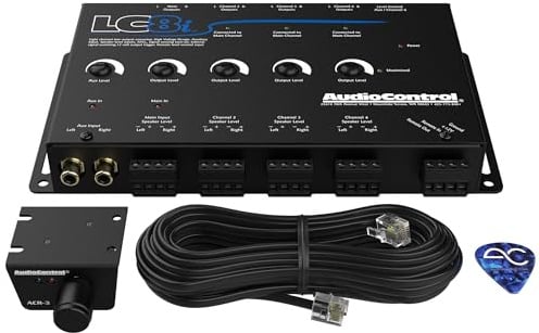 audiocontrol LC8I Black Eight Channel Line Output Converter with AUX Input