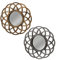 Dcasa - Espejo Circular Plata Polipropileno 40 x 2 x 40 cm