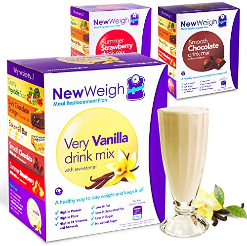 Meal Replacement Weight Loss Shake - Delicious Very Vanilla High Protein Diet Shake Powder, High in Fibre and Low Fat. Healthy Shakes for Women, Men 7 x 60g Sachets