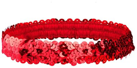 W WIDMANN MILANO Party Fashion - Pailletten Stirnband für Damen, 20er Jahre, Charleston, Accessoire Karneval
