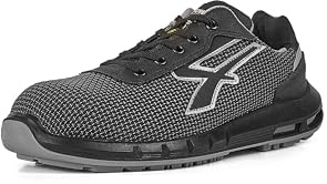 U-POWER Rep UP SCUDO PLUS, Sicherheitsschuhe, leichte, durchtrittsichere Unisex-Turnschuhe, Bastsohle, Infinergy-Einlage, mit Aluminium-Zehenkappen - Black 47