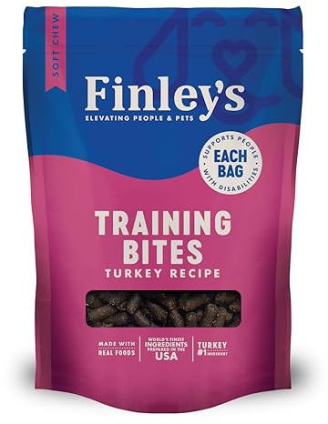Finley's Training Treats for Puppies, Soft Turkey Dog Treats for All Dogs and Sizes, Limited Ingredient, Low Calories, 16oz, 1 Pack