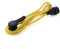 CHACON 66779, Textilkabel, Flachstecker, Gold, Pantone, limitierte Edition Textil-Verlängerungskabel, 3 x 1,5 m², Kabel & schwarz, flacher Stecker, goldfarben