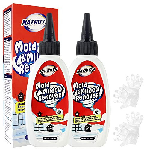 NATRUTH Mold Remover Gel,2 PACK Gentle Household Mold Miracle Remover Gel Mildew Caulk Remover Wall Mold Cleaner 120ml (2)