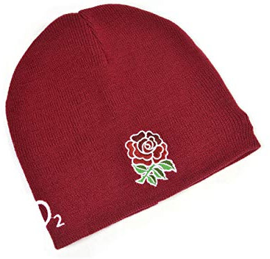 Umbro England Rugby RFU Beanie-Mütze, Weinrot, claret, Einheitsgröße