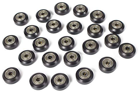 IMETRX 3D-Drucker Rollen Laufrollen V-slot POM Rad für Creality Ender 3 3D-Drucker serie (26Stück / Packung)