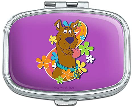 Groovy Scooby-Doo Rechteckige Pillendose Schmuckkästchen Geschenkbox - GRAPHICS & MORE - 2 Fächer - Metall - 1 stück