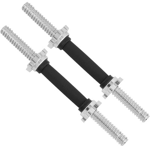 Yes4All Verstellbarer Hantelgriff für 2,5 cm Hantelscheiben aus Gusseisen mit Halsbändern belastbare Hanteln (Paar & Einzel)