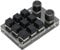 Topiky 9 Keys Programmable Keypad with 2 Knob, Small Macro Pad Usb Wireless Dual Mode Macro Keypad Diy Gaming Keyboard, One Handed Keyboard for Industrial Control