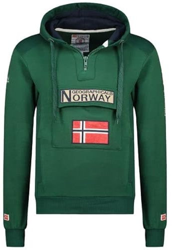 Geographical Norway - Sudadera DE Mujer GYMCLASS Verde Oscuro Talla L