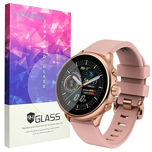 Blueshaweu Displayschutzfolie Kompatibel Für Amazfit fossil Gen 6 Wellness, 9H Härte Panzerglas Schutzfolie für Fossil Gen 6 44mm Wellness Smart Watch (3 Pack)