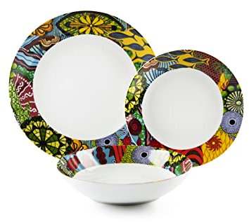 Excelsa New Afrik Servizio Piatti 18 Pezzi