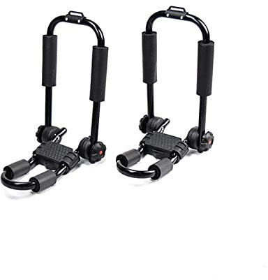 Verstellbarer J-Bar-Rack, zusammenklappbarer Kajak-Dachträger mit Gurten, Dachträger für Kanus/Kajaks und Surfbretter auf Dachhalterung an PKW- und LKW-Querträger