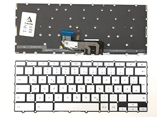 T-ProTek DEUTSCHE - Schwarz Tastatur Keyboard mit Beleuchtung kompatibel für Asus Chromebook Flip C433